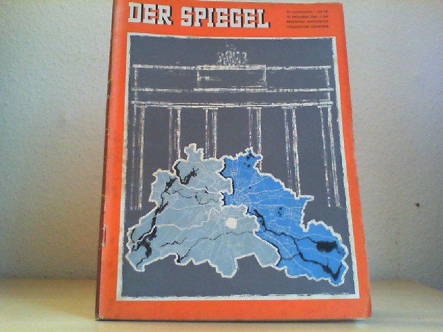  Der Spiegel. 10.12.1958. 12. Jahrgang. Nr. 50. Das deutsche Nachrichtenmagazin. Titelgeschichte : Berlin.