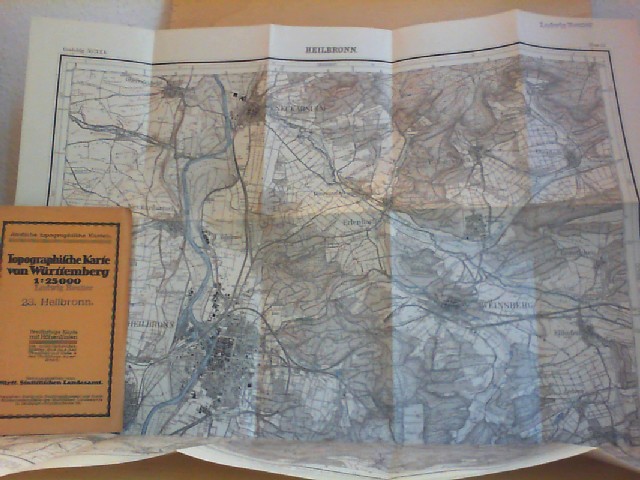  Amtliche Topographische Karte des Knigreichs Wrttemberg im Mastab von 1:25000, Blatt 23, Heilbronn.