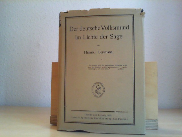 Lessmann, Heinrich: Der deutsche Volksmund im Lichte der Sage.