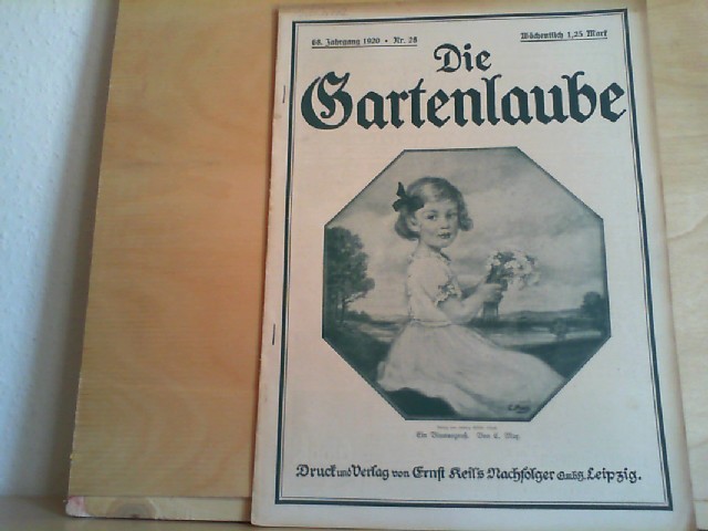  GARTENLAUBE, DIE; 1920, Nr. 28. Illustriertes Familienblatt.