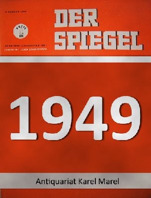 Der Spiegel. 15.09.1949. 3. Jahrgang. Nr. 38. Das deutsche Nachrichtenmagazin. Titelgeschichte: In die Traufe. Kabinettstück Adanauer.