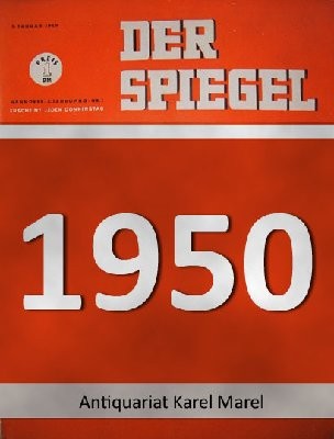  Der Spiegel. 01.06.1950. 4. Jahrgang. Nr. 22. Das deutsche Nachrichtenmagazin. Titelgeschichte: Toi Toi Toi, sagte die Schlange. Egk in Wiesbaden.