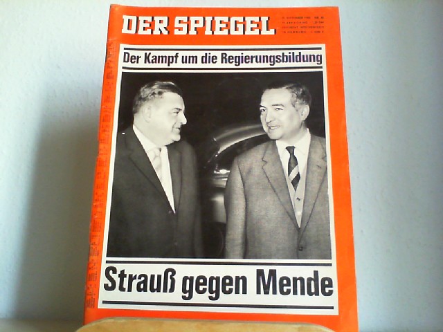  Der Spiegel. 29.09.1965, 19. Jahrgang. Nr. 40. Das deutsche Nachrichtenmagazin. Titelgeschichte: 