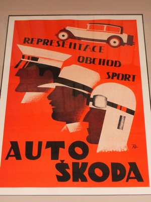  Auto Skoda / Automobil Skoda, 1929. Representace / obchod / sport. Werbeplakat des heutigen Autoriesen.