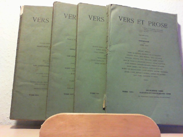  Vers et Prose. Mars 1908 a mars 1909 ( Tome XIII, XIV, XV, XVII ).