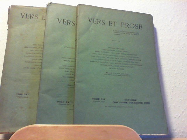  Vers et Prose. Avril 1909 a Dcembre 1909 ( Tome XVII, XVIII, XIX).