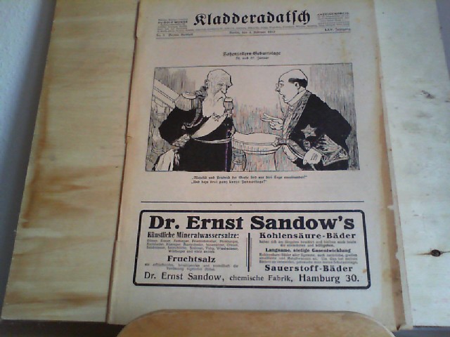  Kladderadatsch. 04.02.1912. 65. Jahrgang. Nr. 5. Humoristisch-satirisches Wochenblatt.