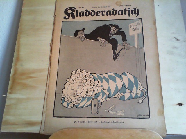  Kladderadatsch. 21.04.1912. 65. Jahrgang. Nr. 16. Humoristisch-satirisches Wochenblatt.