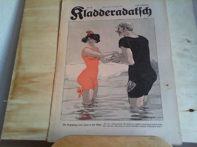  Kladderadatsch. 25.08.1912. 65. Jahrgang. Nr. 34. Humoristisch-satirisches Wochenblatt.