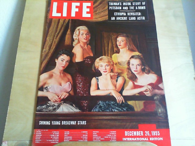 LIFE. International Edition. December 26, 1955. Titlepicture: Shining young Broadway stars. Titlestory: Truman