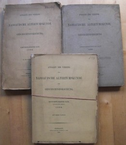  Annalen des Vereins fr Nassauische Altertumskunde und Geschichtsforschung. Achtzehnter (18.) Band. 1. u. 2. Heft 1883/1884. Erste /1./ Auflage.