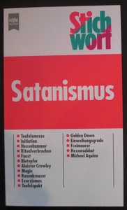 SCHWEER, THOMAS: Satanismus. Stichwort. Erste /1./ Ausgabe.