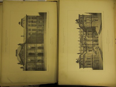 Barock- und Rococo-Architektur. Dritter Band. 200 Tafeln. [Davon 77 Tafeln noch enthalten.] Erste /1./ Ausgabe.