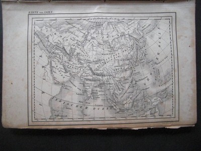 Karte von Asien. Aus: Erluternder Kupfer-Atlas zu allen Conversations-Lexica. In siebzig Blttern. Stuttgart, Rieger, 1861.