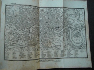  Plan von London. Aus: Erluternder Kupfer-Atlas zu allen Conversations-Lexica. In siebzig Blttern. Stuttgart, Rieger, 1861.