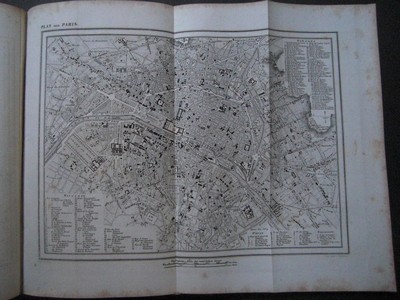  Plan von Paris. Aus: Erluternder Kupfer-Atlas zu allen Conversations-Lexica. In siebzig Blttern. Stuttgart, Rieger, 1861.