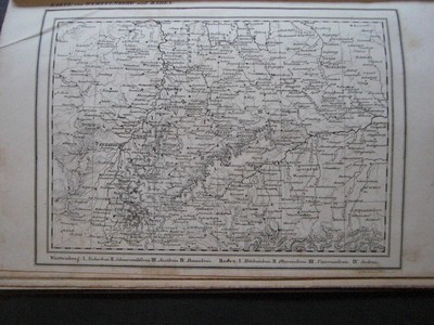  Karte von Wrttemberg und Baden. Aus: Erluternder Kupfer-Atlas zu allen Conversations-Lexica. In siebzig Blttern. Stuttgart, Rieger, 1861.