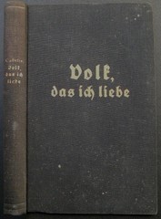 CASTELLE, FR.: Volk, das ich liebe... Ein deutsches Vortragsbuch. Erste /1./ Ausgabe.