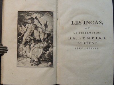 MARMONTEL, JEAN FRANCOIS: Les Incas, ou la Destruction de LEmpire du Prou. Tome Premier. (de 2)
