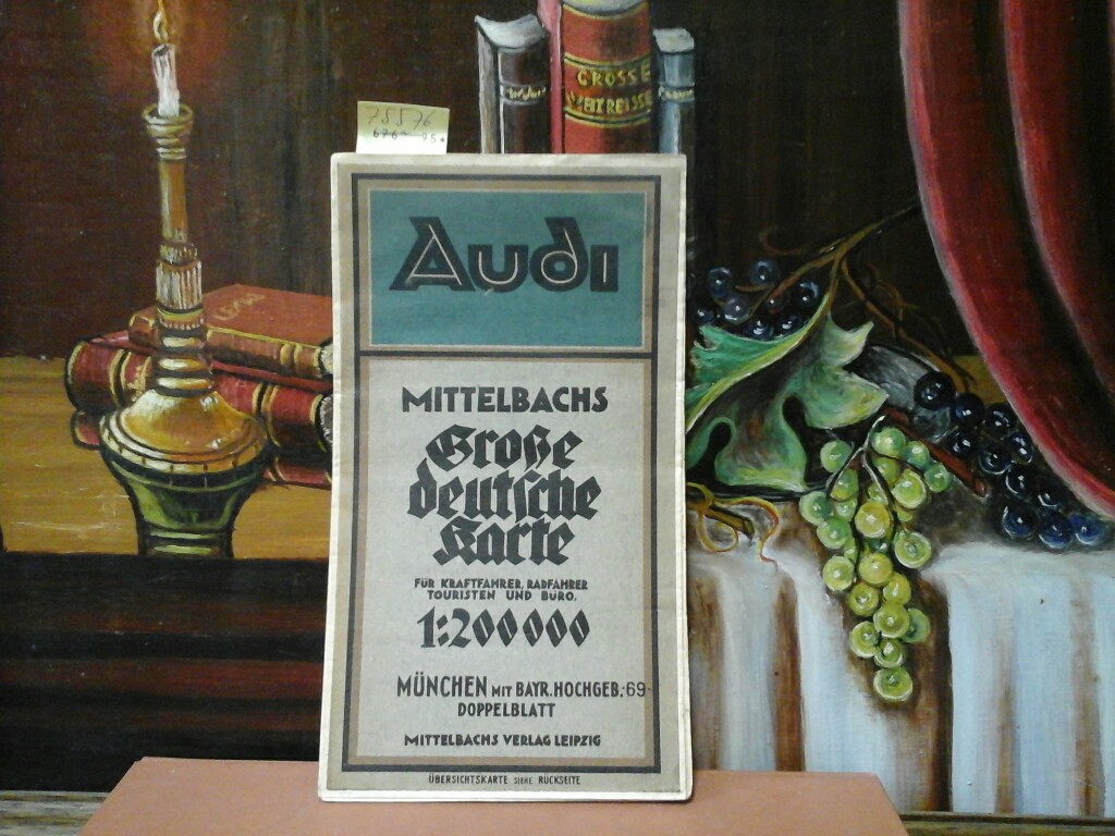  Mittelbachs grosse Deutsche Karte fr Kraftfahrer, Radfahrer, Touristen und Bro: Mnchen mit Bayr. Hochgebirge, Nr. 69. 1:200 000.