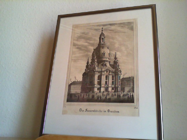 FRANKE, J.: Die Frauenkirche in Dresden. Or.-Lithographie.