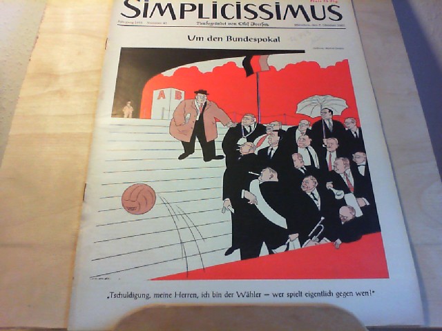 SIMPLICISSIMUS. 07. Oktober 1961, Nr 41 / Jahrgang 1961. Neubegrndet von Olaf Iversen. Satirisches 