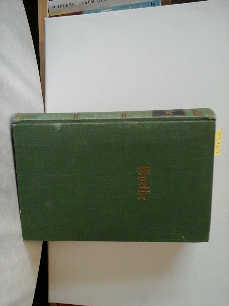 LUX, JOSEPH AUG.: Goethe. Roman einer Dichterliebe. Mit einem Bild. Erste /1./ Ausgabe.