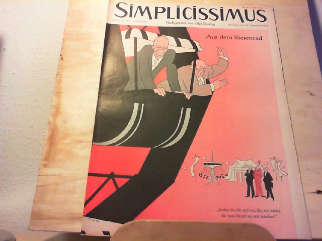  SIMPLICISSIMUS. 26. September 1959, Nr. 39 / Jahrgang 1959. Neubegrndet von Olaf Iversen. Satirisches 