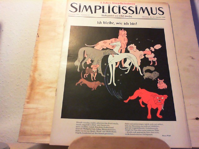  SIMPLICISSIMUS. 10. Oktober 1959, Nr. 41 / Jahrgang 1959. Neubegrndet von Olaf Iversen. Satirisches 