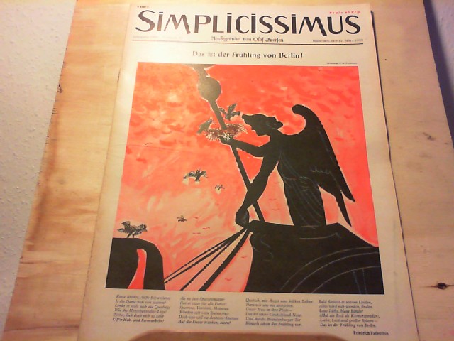  SIMPLICISSIMUS. 12. Mrz 1960, Nr. 11 / Jahrgang 1960. Neubegrndet von Olaf Iversen. Satirisches 