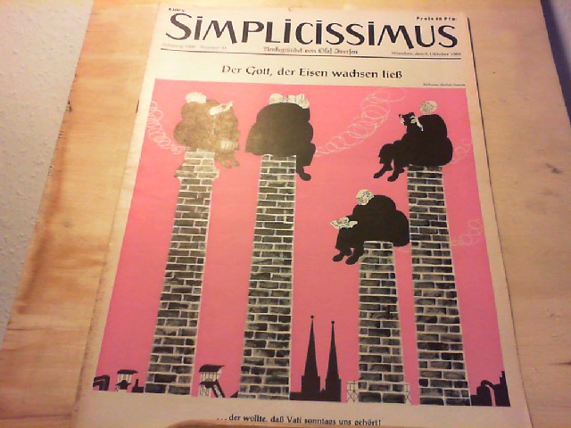  SIMPLICISSIMUS. 8. Oktober 1960, Nr. 41 Jahrgang 1960. Neubegrndet von Olaf Iversen. Satirisches 