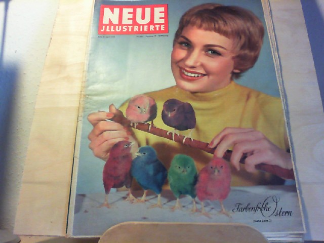 ZEITSCHRIFT. - RRIG, HANS (Red.): Neue Illustrierte. 9.April 1955. 10.Jahr, Nr.15. Erste /1./ Auflage.