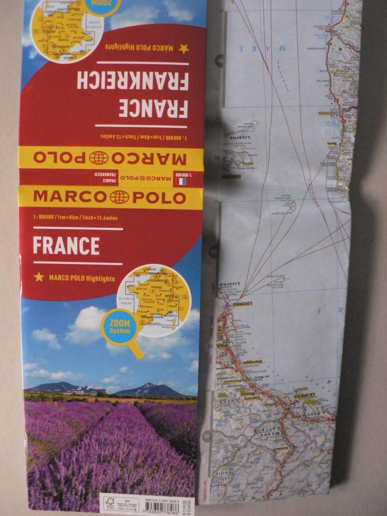 MARCO POLO Länderkarte Frankreich 1:800 000