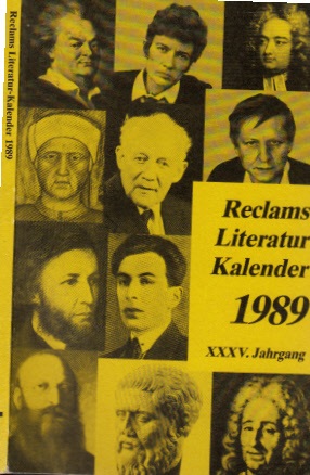 Haueis, Albert:;  Reclams Literatur Kalender 1989 - XXXV. Jahrgang 