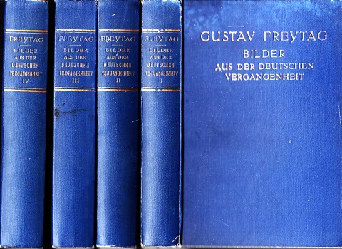 Bilder aus der Deutschen Vergangenheit - Band 1 bis 4 4 Bücher - Freytag, Gustav;