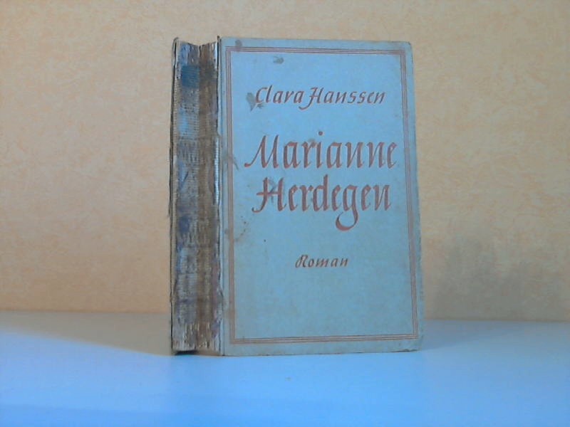 Hanssen, Clara;  Marianne Herdegen - Roman 