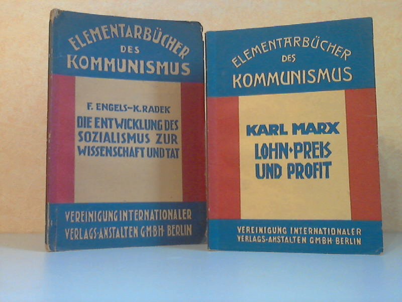 Duncker, Hermann, Friedrich Engels und Karl Marx;  Elementarbcher des Kommunismus Band 3 + Band 7 2 Heftchen 