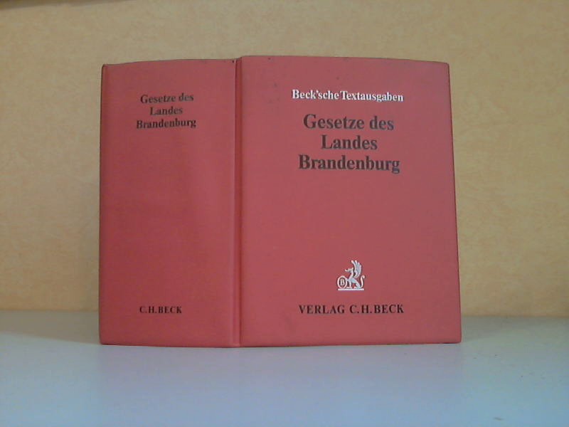Knll, Hans-Jochen;  Gesetze des Landes Brandenburgs, Stand 1992 