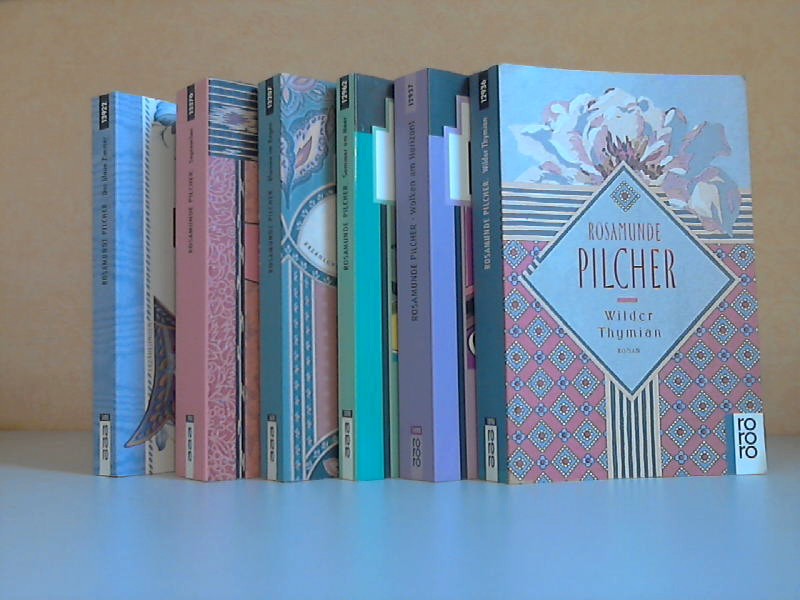 Pilcher, Rosamunde;  Wilder Thymian + Sommer am Meer + Wolken am Horizont + Blumen im Regen + September + Das blaue Zimmer 6 Bcher 