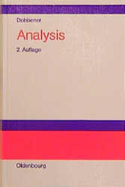 Analysis: Studienbuch für Ökonomen.  2. überarbeitete Auflage - Dobbener, Reinhard,