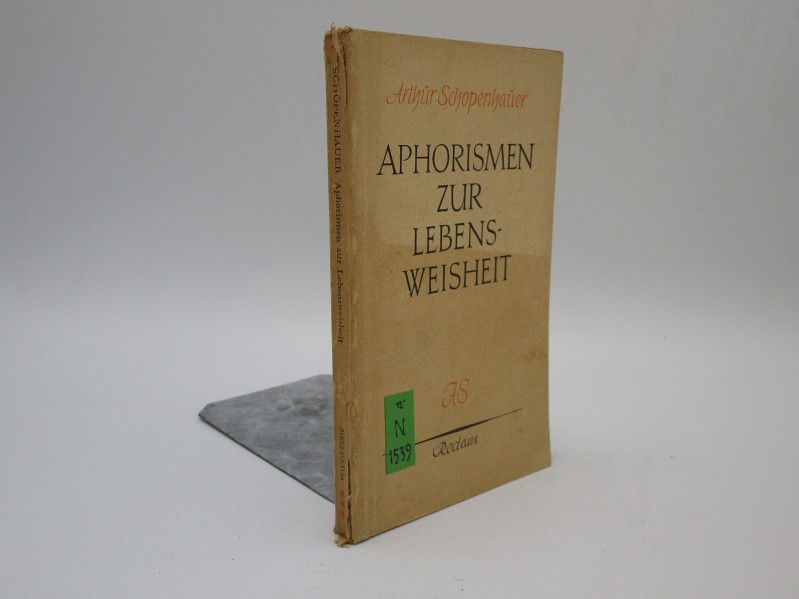 Aphorismen zur Lebensweisheit. Hrsg. v. Arthur Hübscher. Mit einem Vorwort ... Universal-Bibliothek, 5002/03/03a - Schopenhauer, Arthur