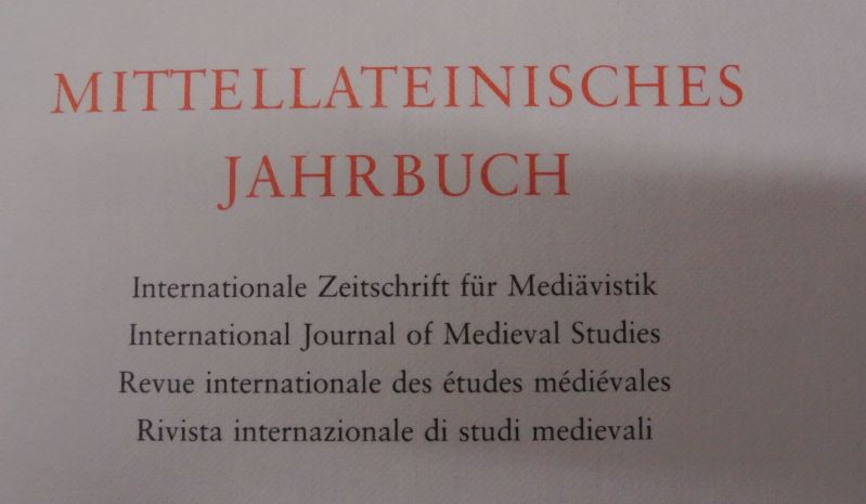 Mittellateinisches Jahrbuch. Internationale Zeitschrift für Mediävistik und Humanismusforschung: (1988)
