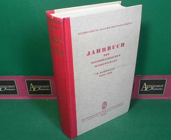 sterreichische Akademie der Wissenschaften:  Jahrbuch de sterreichischen Wissenschaft - 2. Jahrgang 1949-1950. 