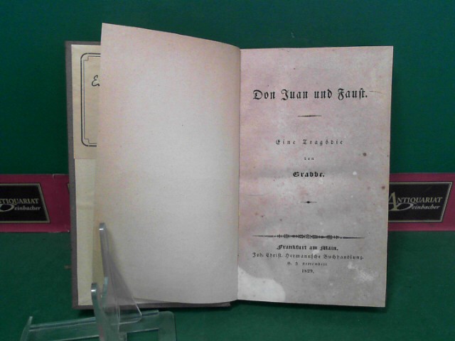 Grabbe, Christian Dietrich:  Don Juan und Faust. Eine Tragdie. 