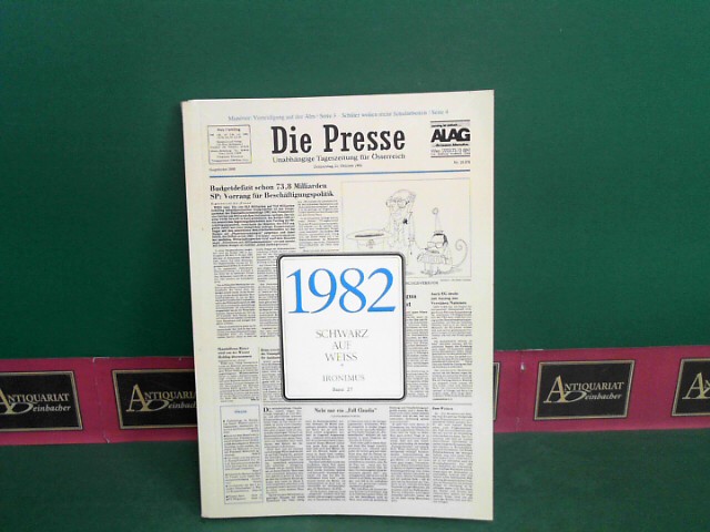Die Presse, Ironimus Karikaturen des Jahres 1982 - Schwarz auf Weiss, Band 27.