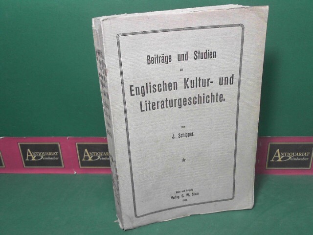 Beiträge und Studien zur englischen Kultur- und Literaturgeschichte.