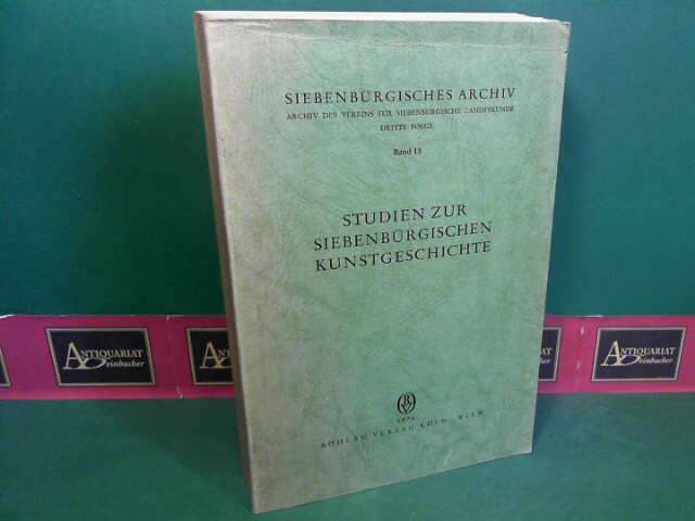 Gndisch, Gustav, Albert Klein Harald Krasser u. a.:  Studien zur siebenbrgischen Kunstgeschichte. (= Siebenbrgisches Archiv, Dritte Folge, Band 13). 