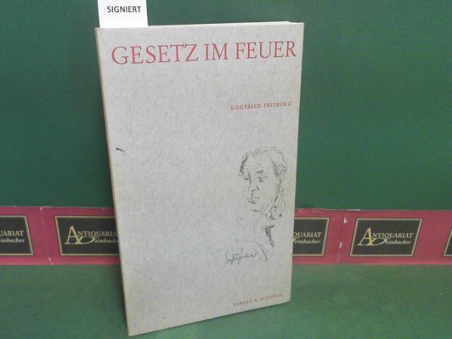 Freiberg, Siegfried:  Gesetz im Feuer. Gedichte. 