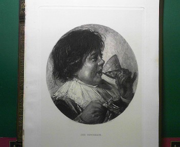 Rohr, W.:  Der Geschmack nach Frans Hals d.. - Radierung, 28,8 x 22,4 cm (image); 40 x 30 cm (sheet). (= aus: Die graphischen Knste 1887). 