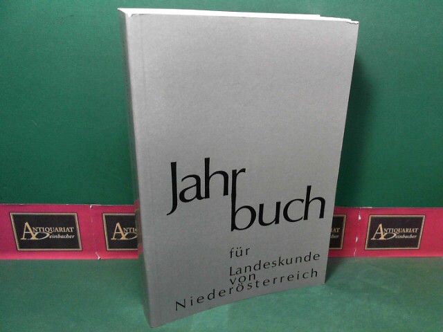 Jahrbuch für Landeskunde von Niederösterreich - Neue Folge 54/55.